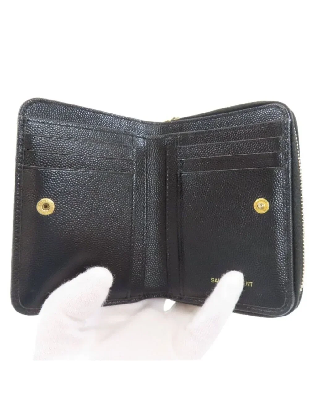 Saint Laurent Yves Sanro Wallet Leather - Picture 4 of 15
